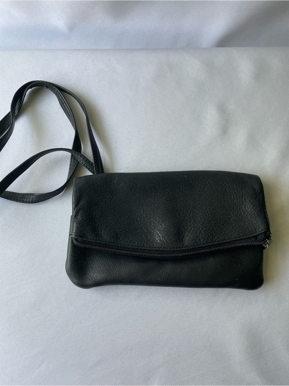 BOSS Classic Black Leather Crossbody Bag